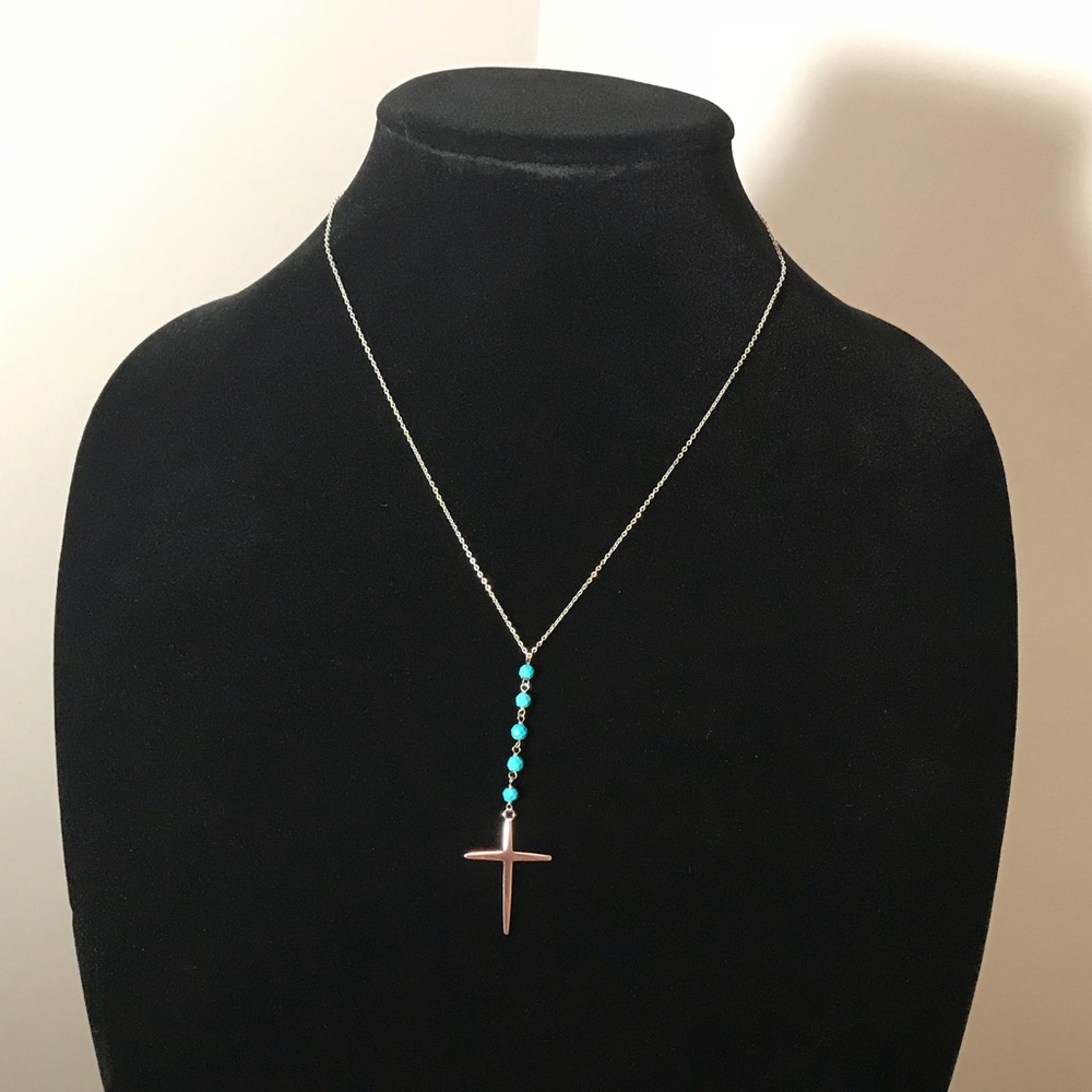 Sterling Silver Cross Necklace - Picture 1 of 4